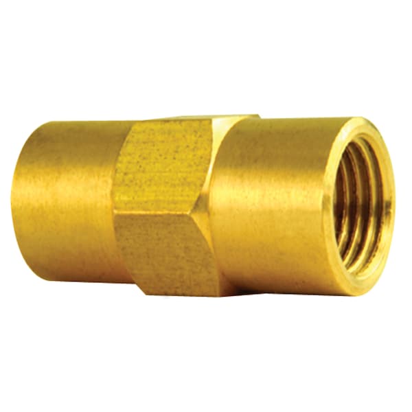 Brass Brake Line Union, 3/16 (M10x1.0 Inverted), 10/bag